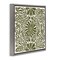 Stupell Industries Symmetric Flower Pattern Framed Floater Canvas Wall Art Design by Grace Popp